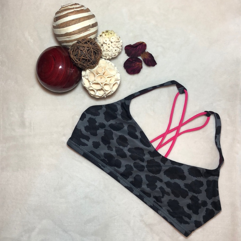 Lululemon Free to Be Sports Bra Cherry Cheetah: 10